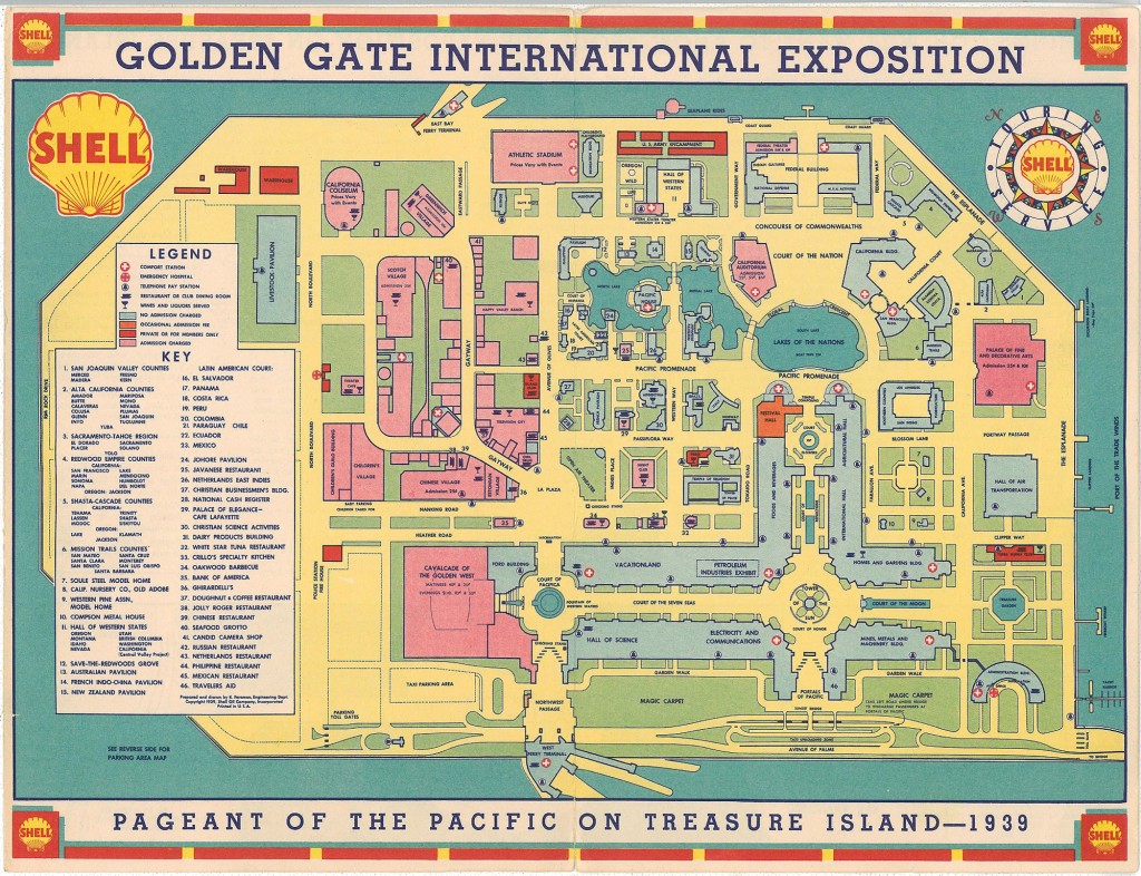 Map of the Golden Gate International Exposition