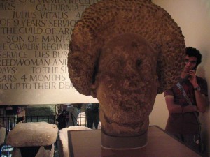 Head of a Woman++From the Roman Bath Museum.