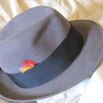 Great all-purpose fedora, vintage gray Dobbs. One of my favorite hats.