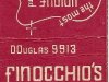 Finocchio's Matchbook