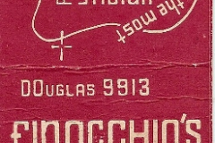 Matchbook from Finocchio's