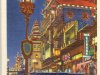 Postcard of Chinatown at night